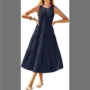 [🟡 Bundle 10 items for $25] 
Elegant Black Sleeveless Maxi Dress